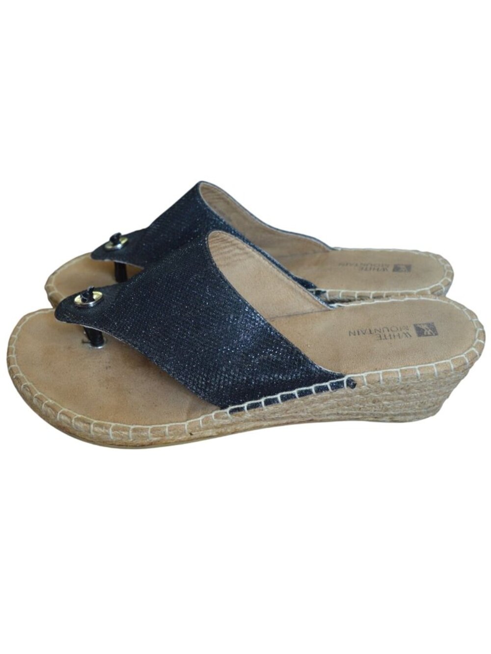 White Mountain Women's Beachball Espadrille Wedge Sandals Size 9 Boho Summer